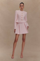 Cleo Boucle Jacket - Powder Pink