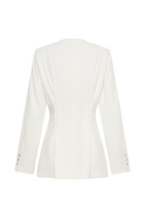Kendall Balloon Sleeve Jacket - Ivory