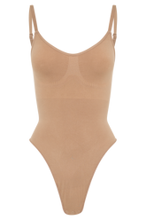 Alyssa Backless Shapewear Bodysuit - Latte