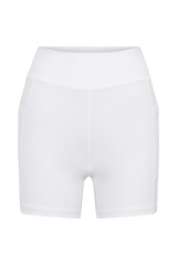 Martina Bike Shorts With Pocket - White