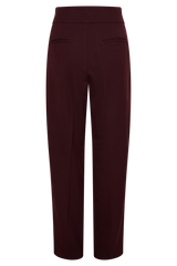 Penelope Pleated High Waisted Pants - Mahogany