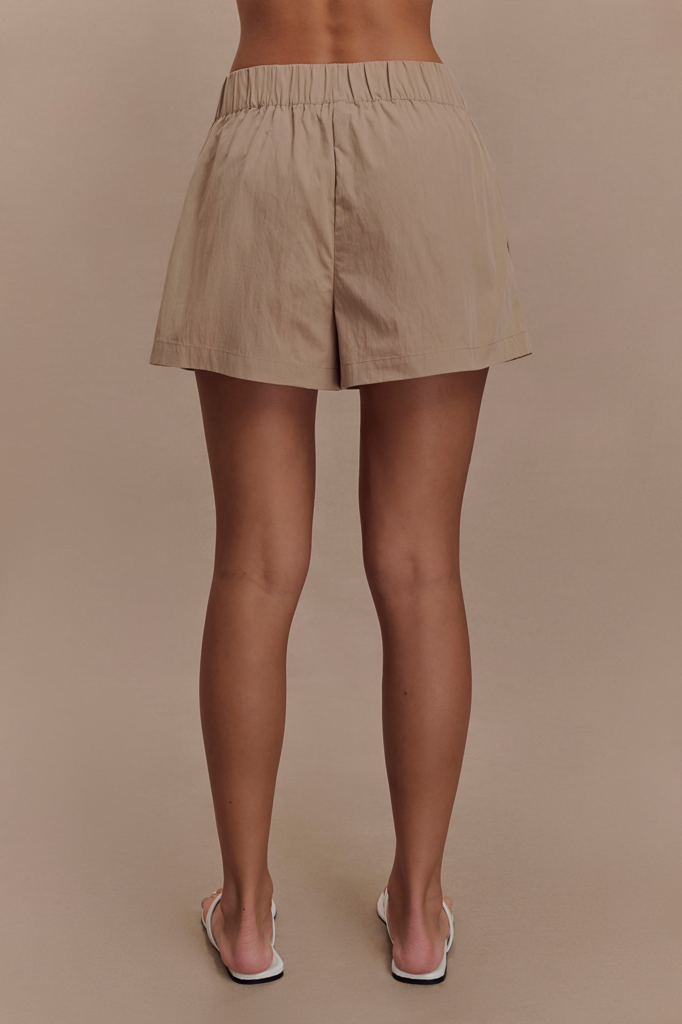 Johanna Cotton Relaxed Shorts - Sand