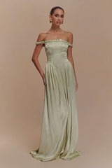 Coco Dropped Waist Maxi Dress - Sage