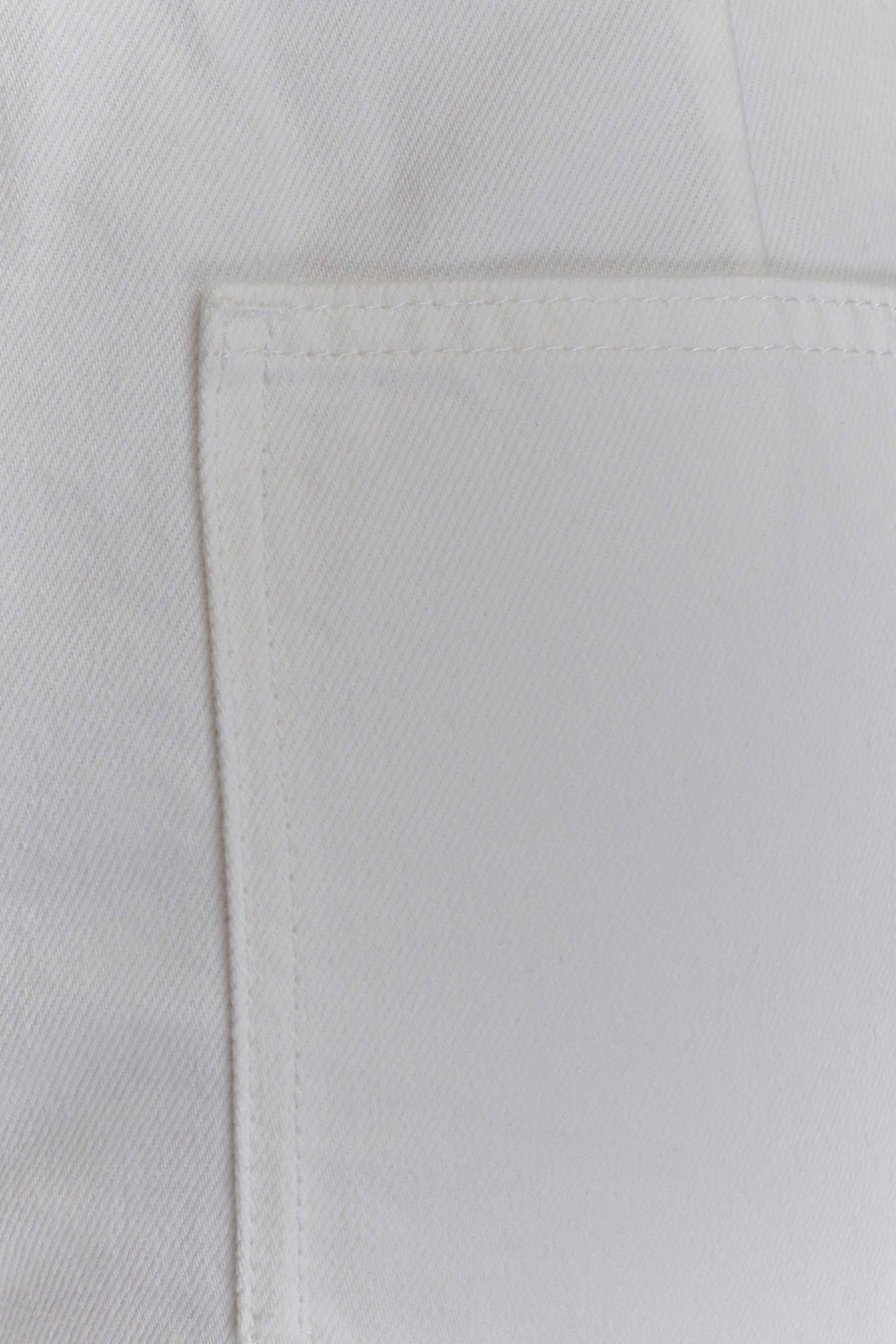 Caitlin Mid Rise Denim Flare Jeans - White