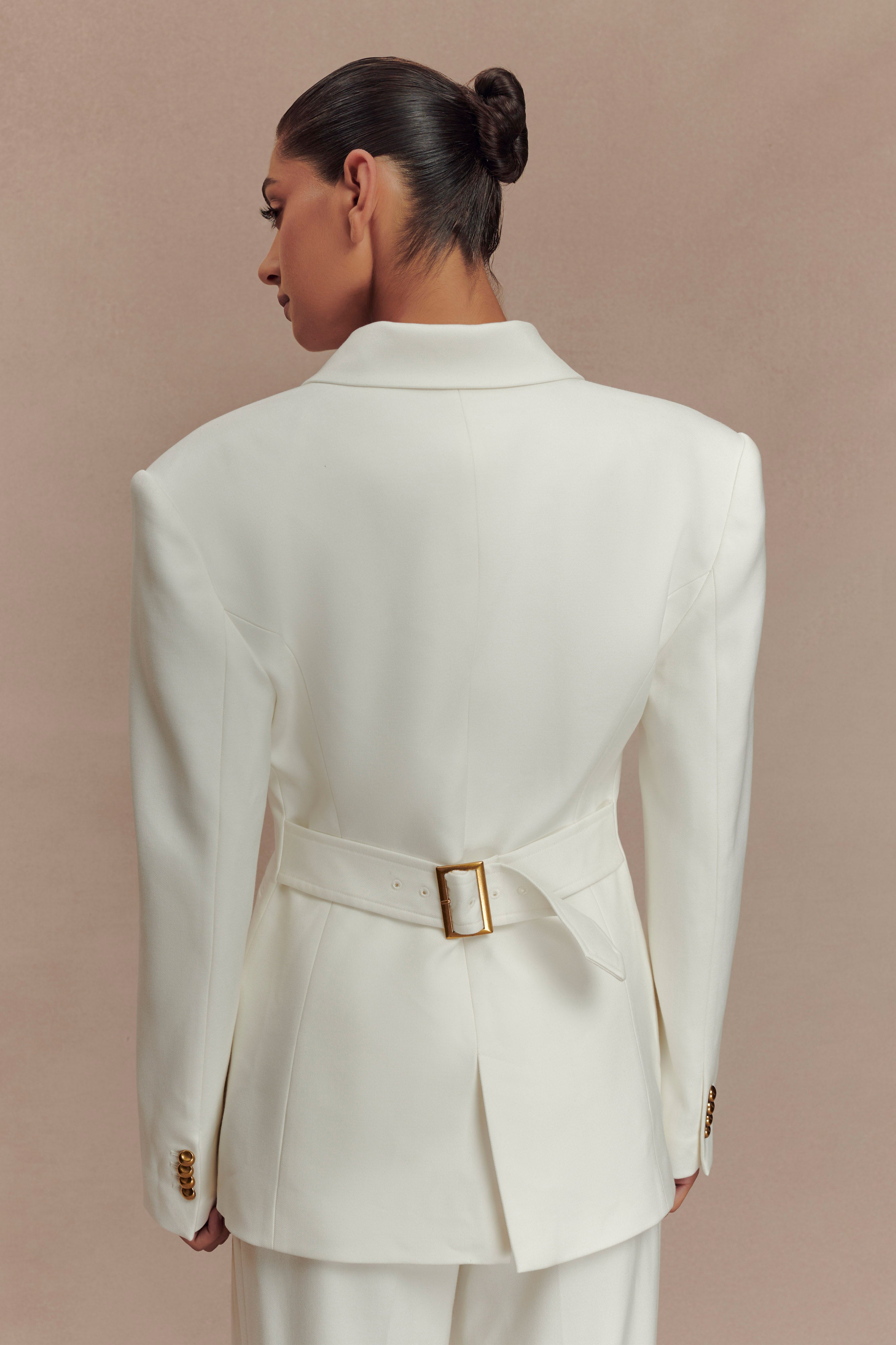 Bellamy Cinched Blazer - Ivory