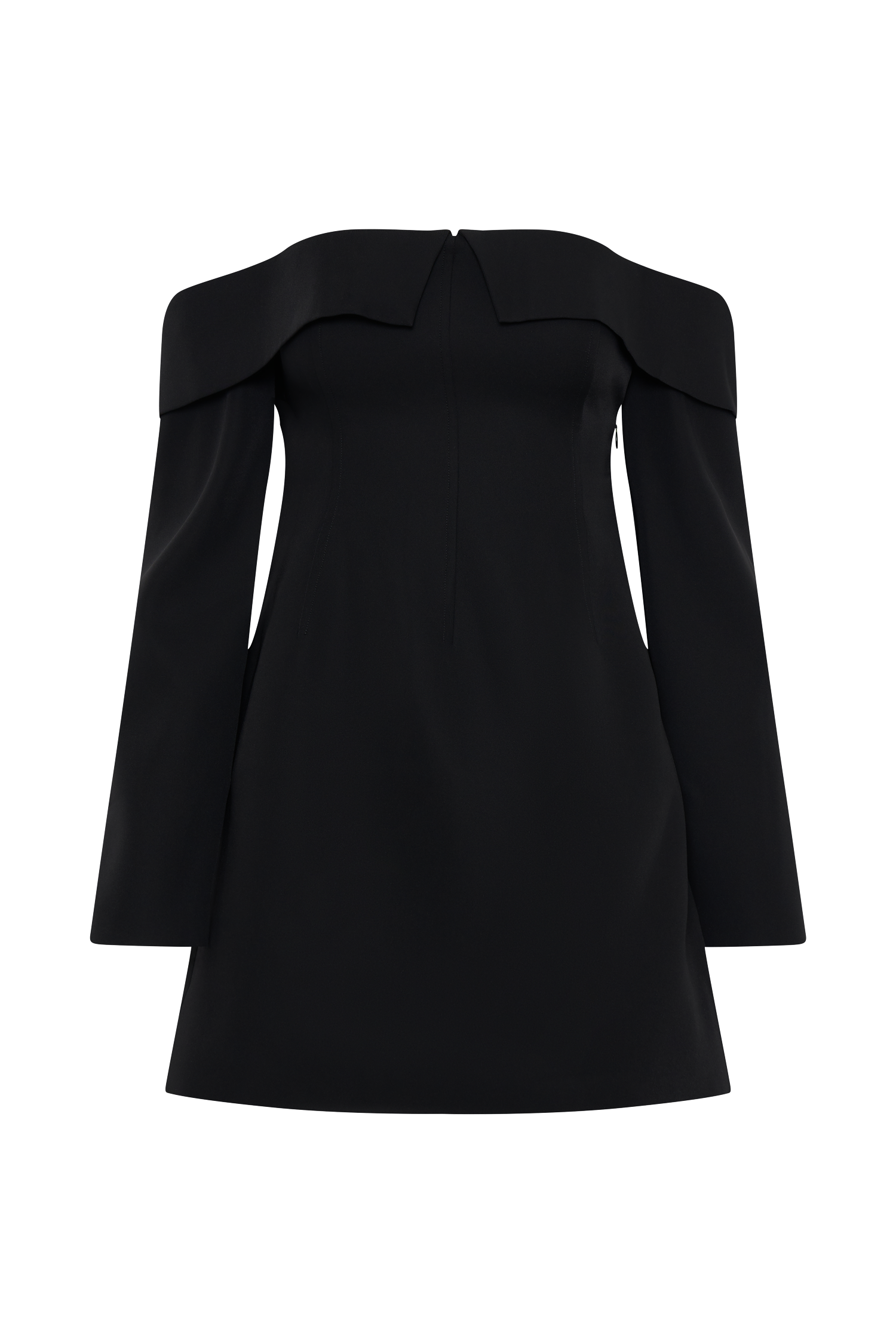 Hugo Suiting Off Shoulder Mini Dress - Black