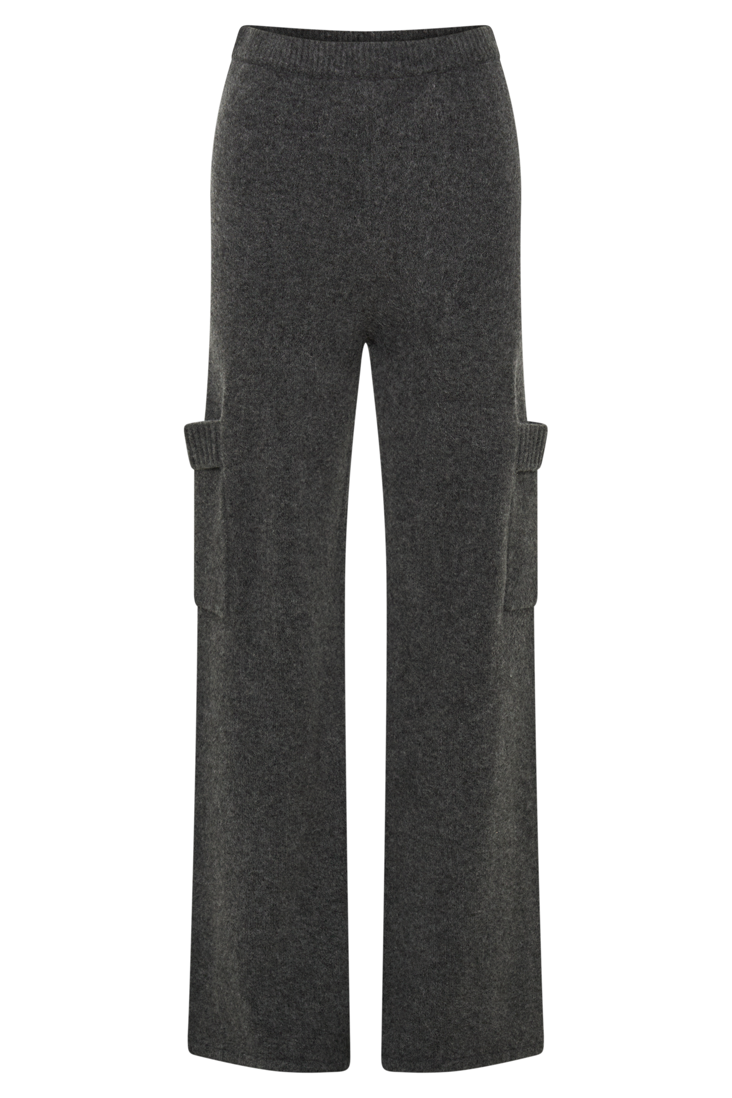 Darius Knit Pants With Pockets - Charcoal Marle