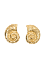 Siren Shell Earrings - Gold