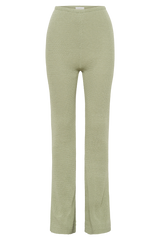 Ridley Straight Leg Knit Pant - Pastel Green