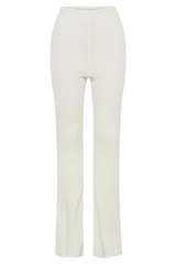 Ridley Straight Leg Knit Pant - Ivory