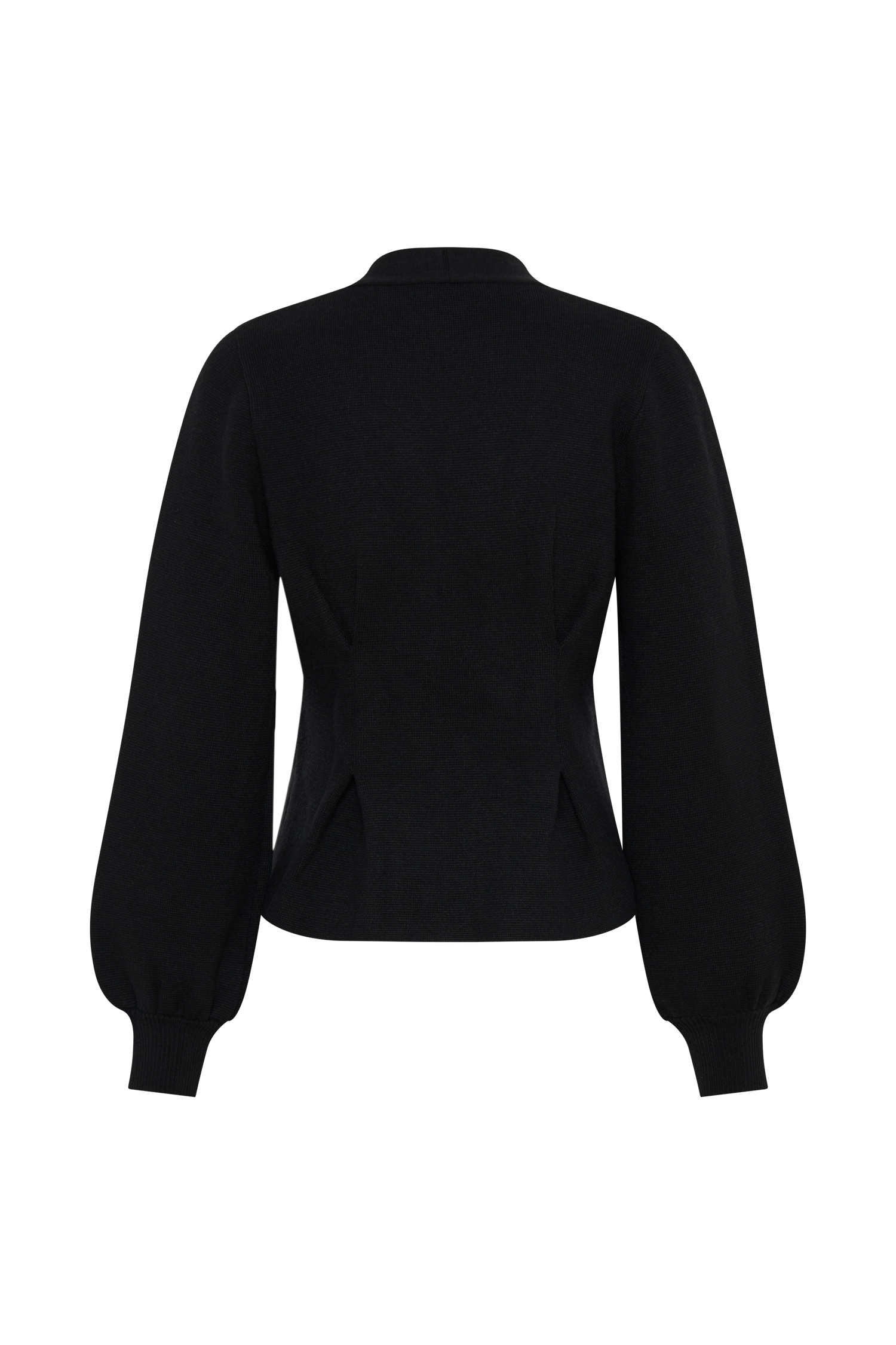 Beverly Knit Cinched Cardigan - Black