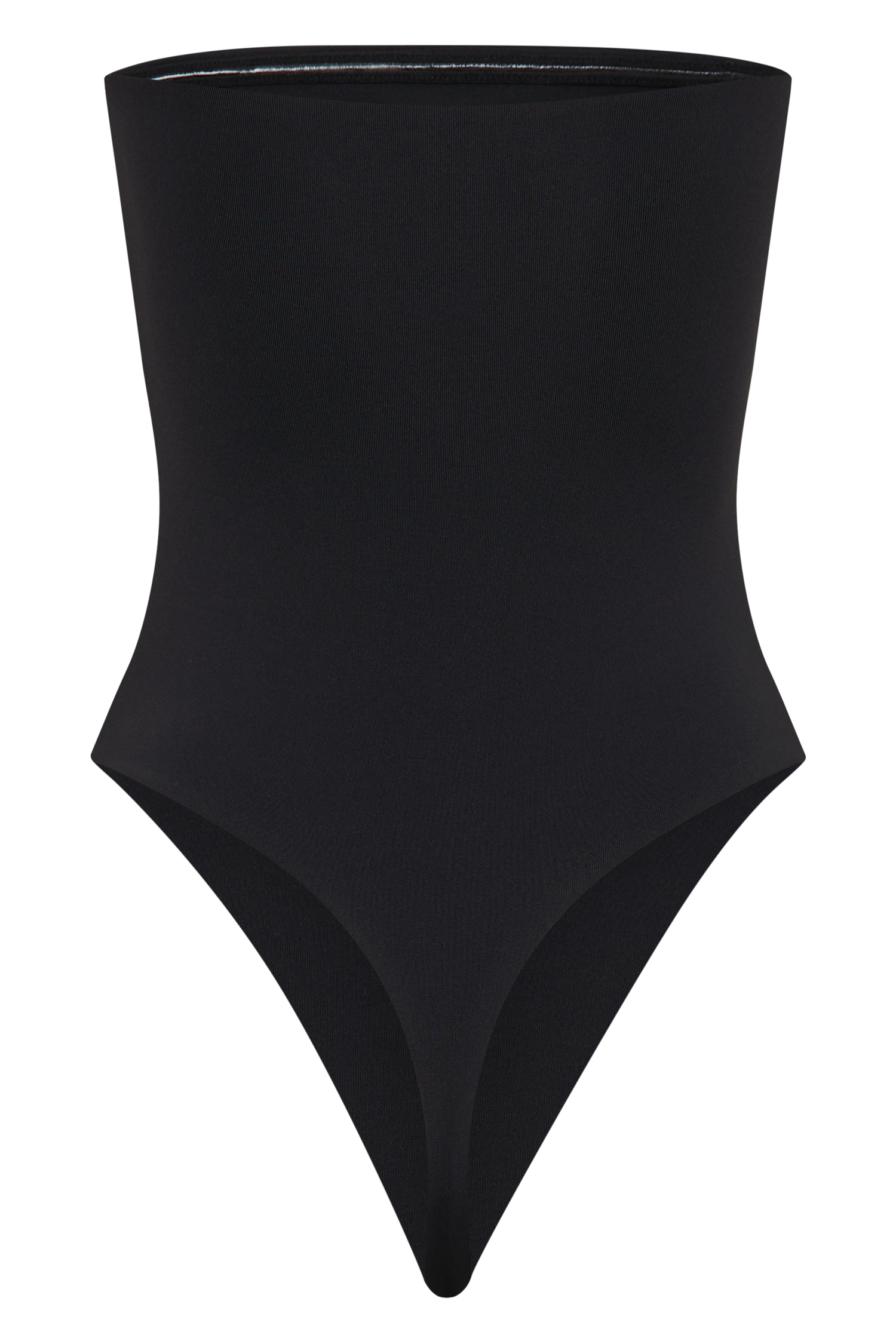 Romina Recycled Nylon Ruched Bodysuit - Black