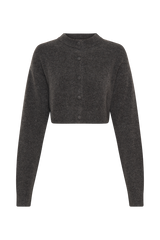 Shelby Knit Cardigan - Charcoal Marle