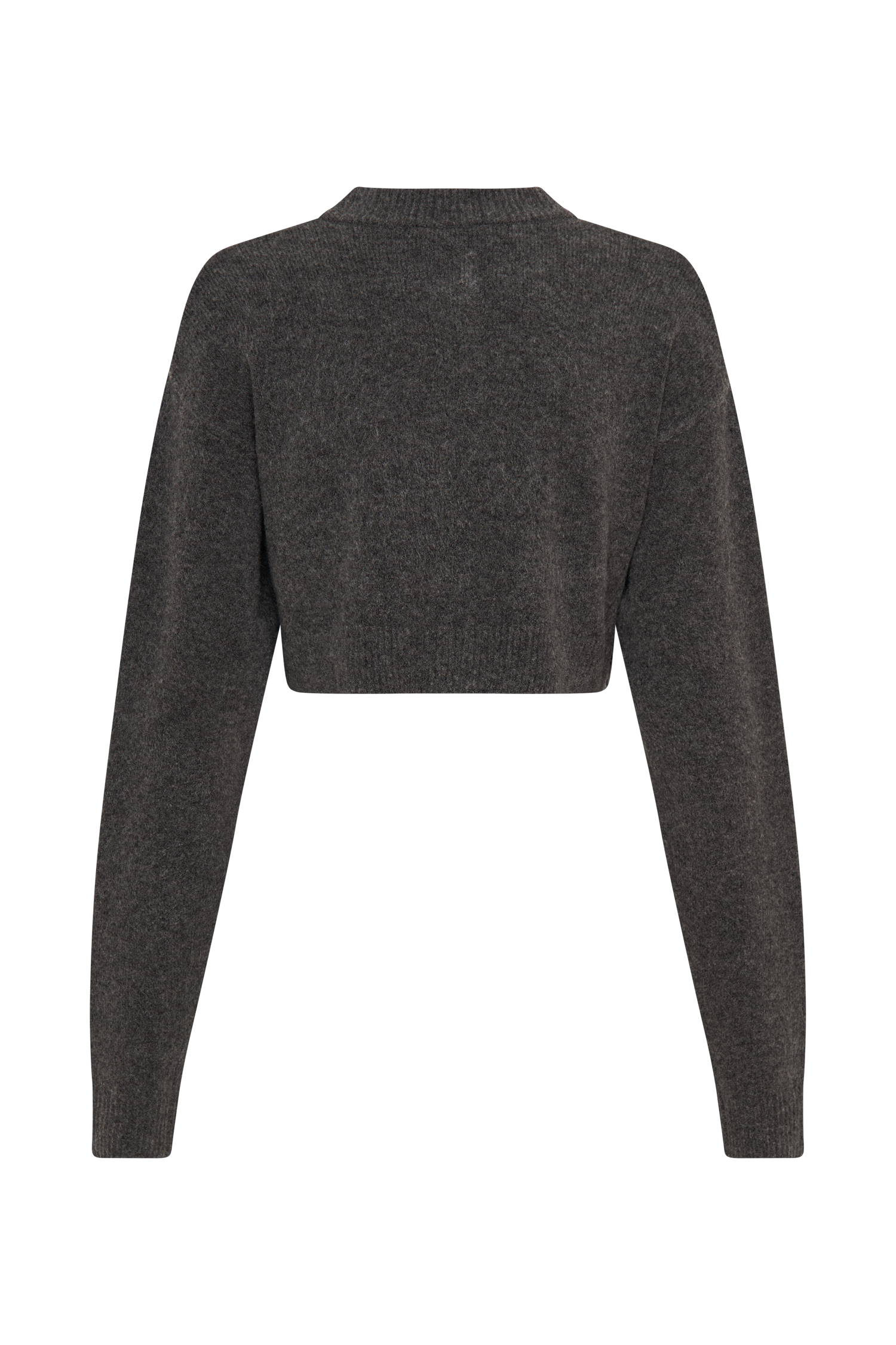 Shelby Knit Cardigan - Charcoal Marle