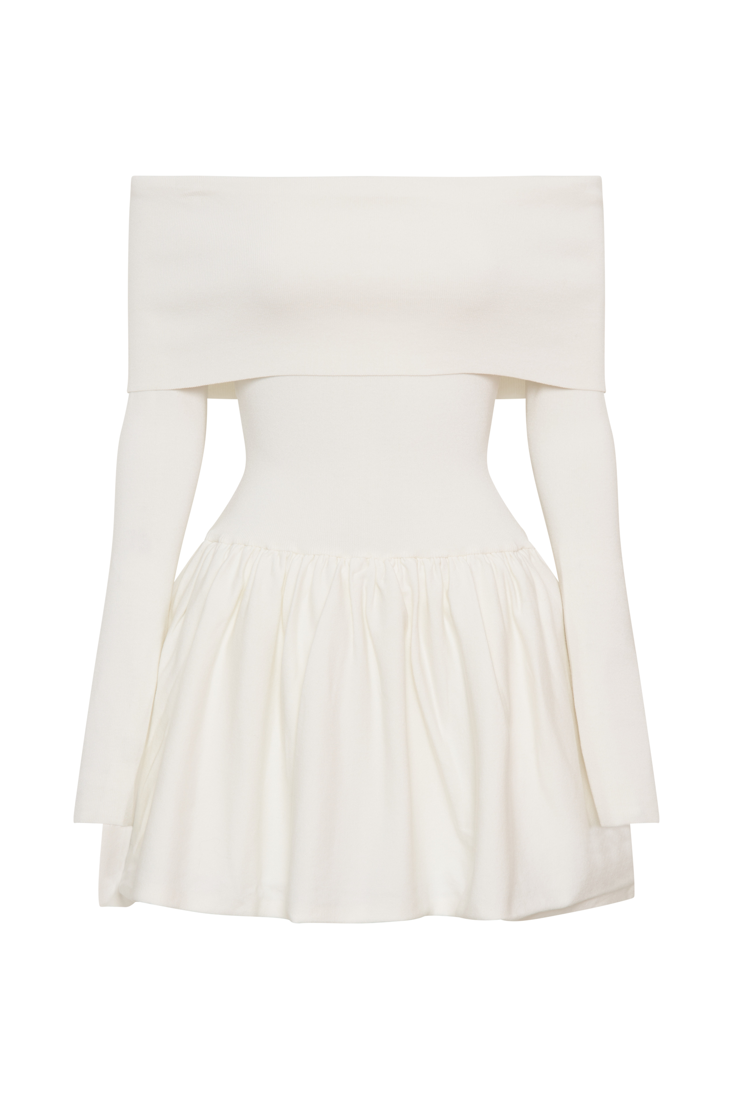 Atlanta Long Sleeve Mini Dress - Ivory