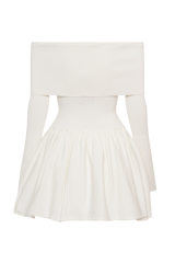 Atlanta Long Sleeve Mini Dress - Ivory