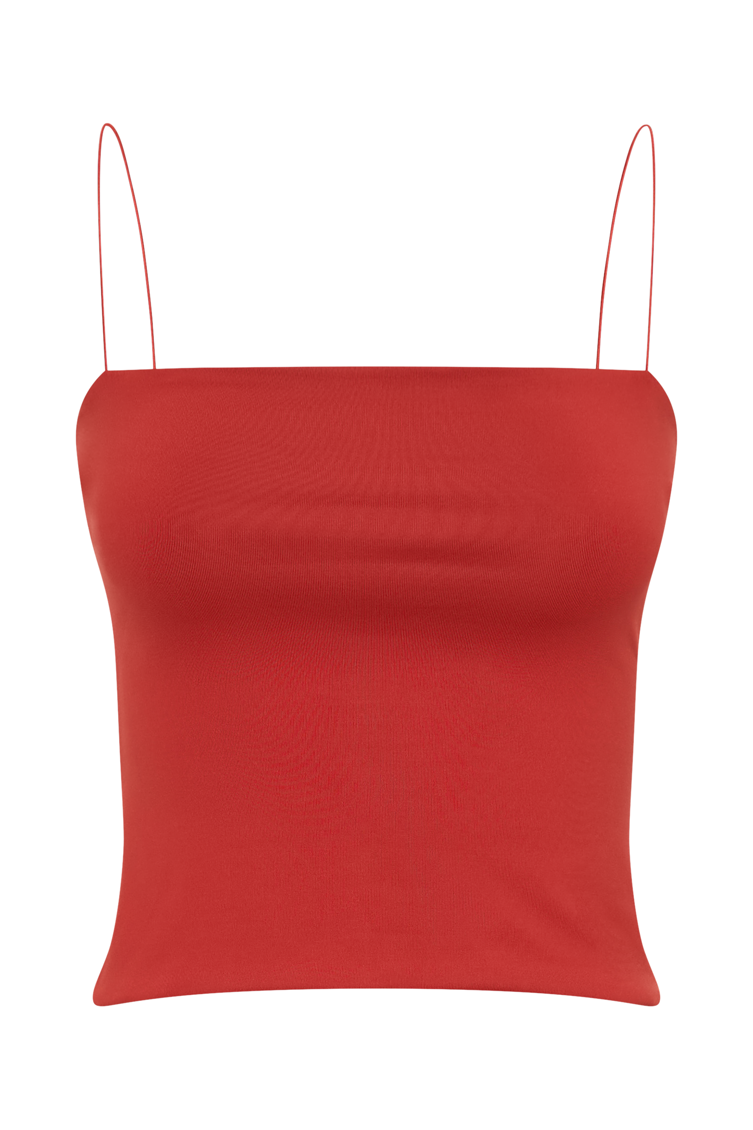 Arya Longline Spaghetti Strap Top - Ruby