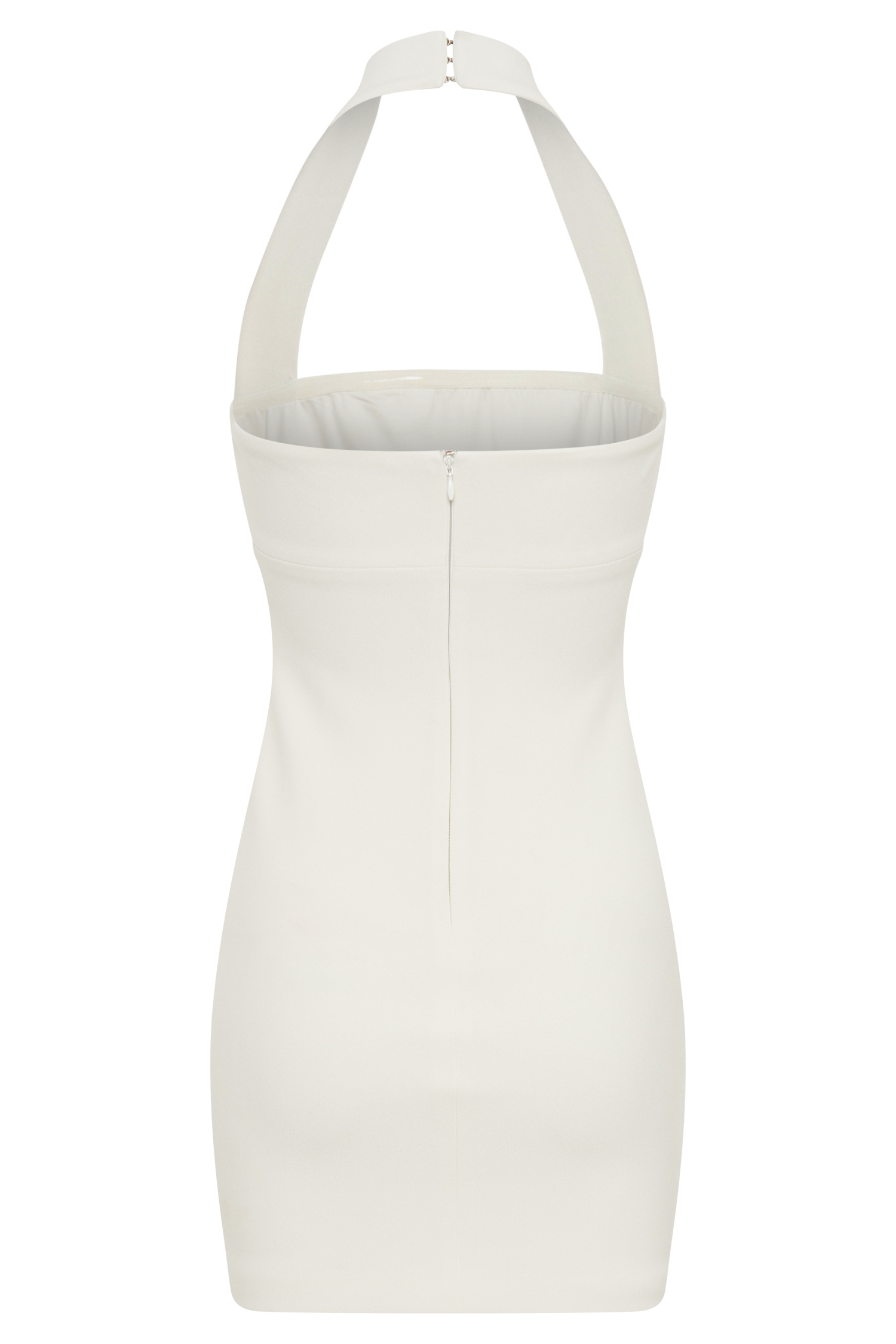 Amelita Suiting Halter Mini Dress - Ivory
