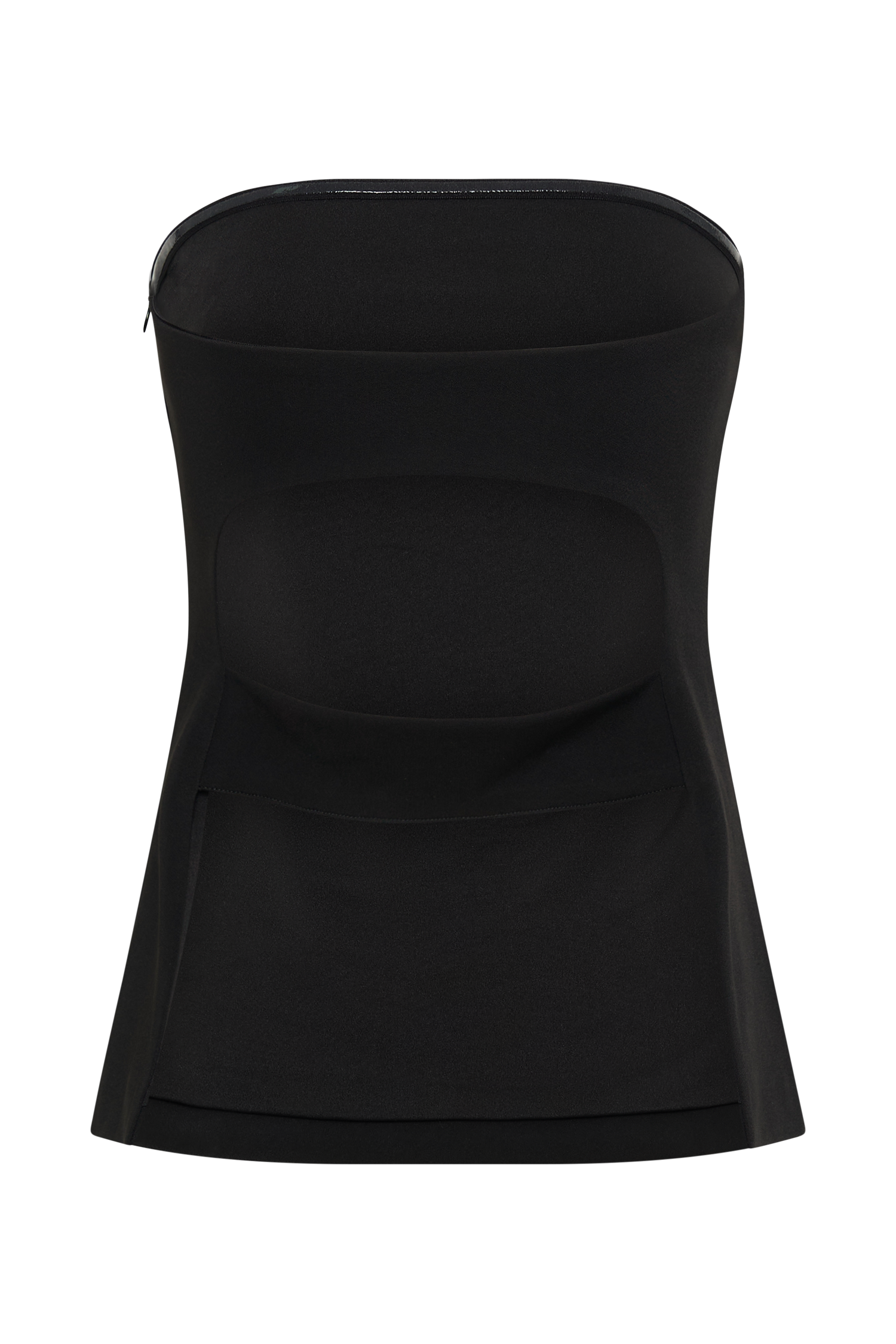 Antonia Strapless Cut Out Top - Black
