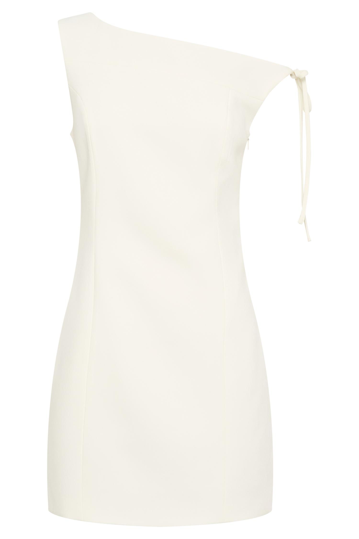 Baker Suiting Off Shoulder Dress - Ivory