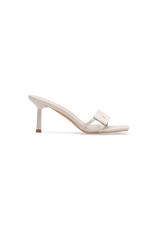 Lucy Shell Mules - Ivory Pearl