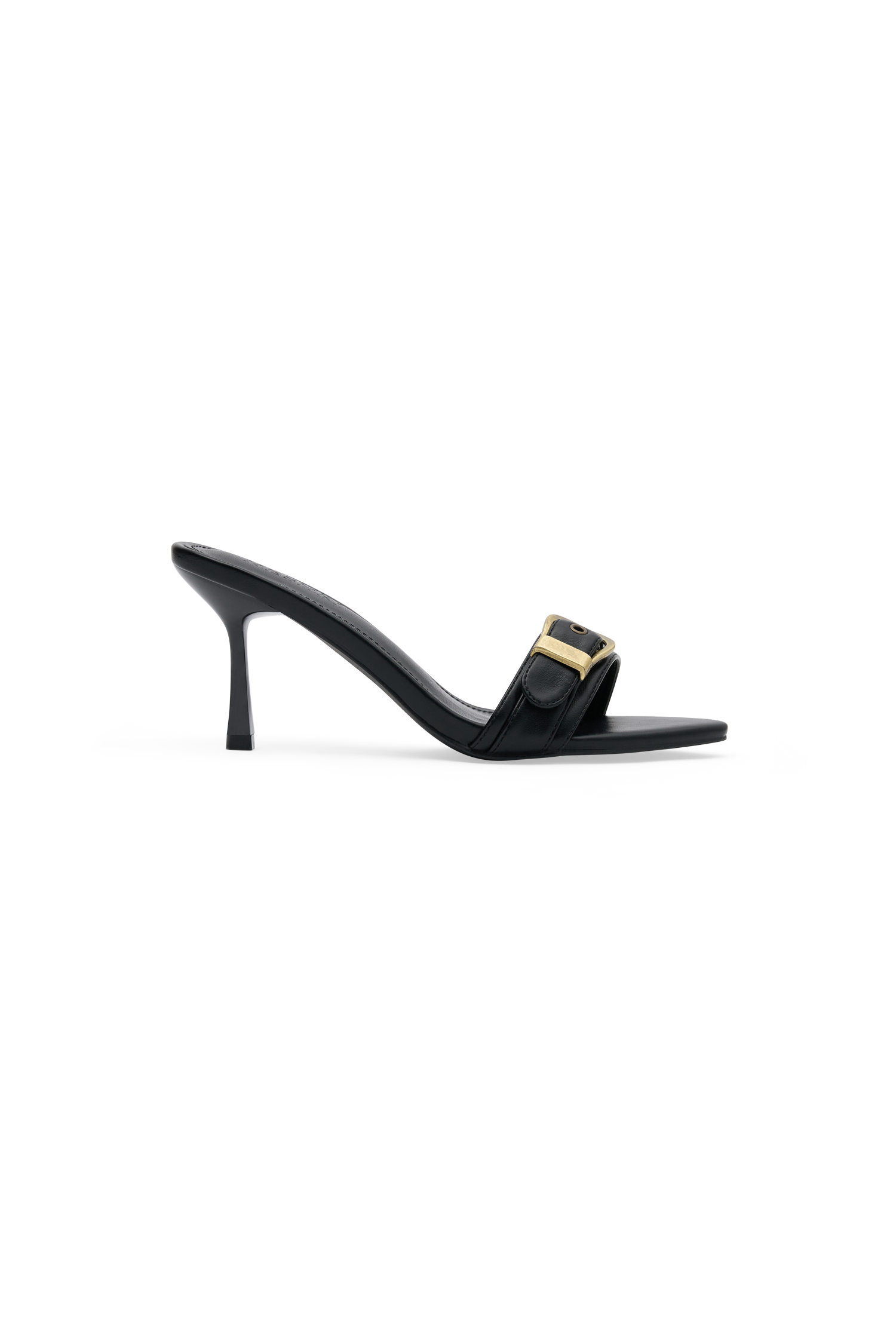 Colleen Buckle Heel - Black