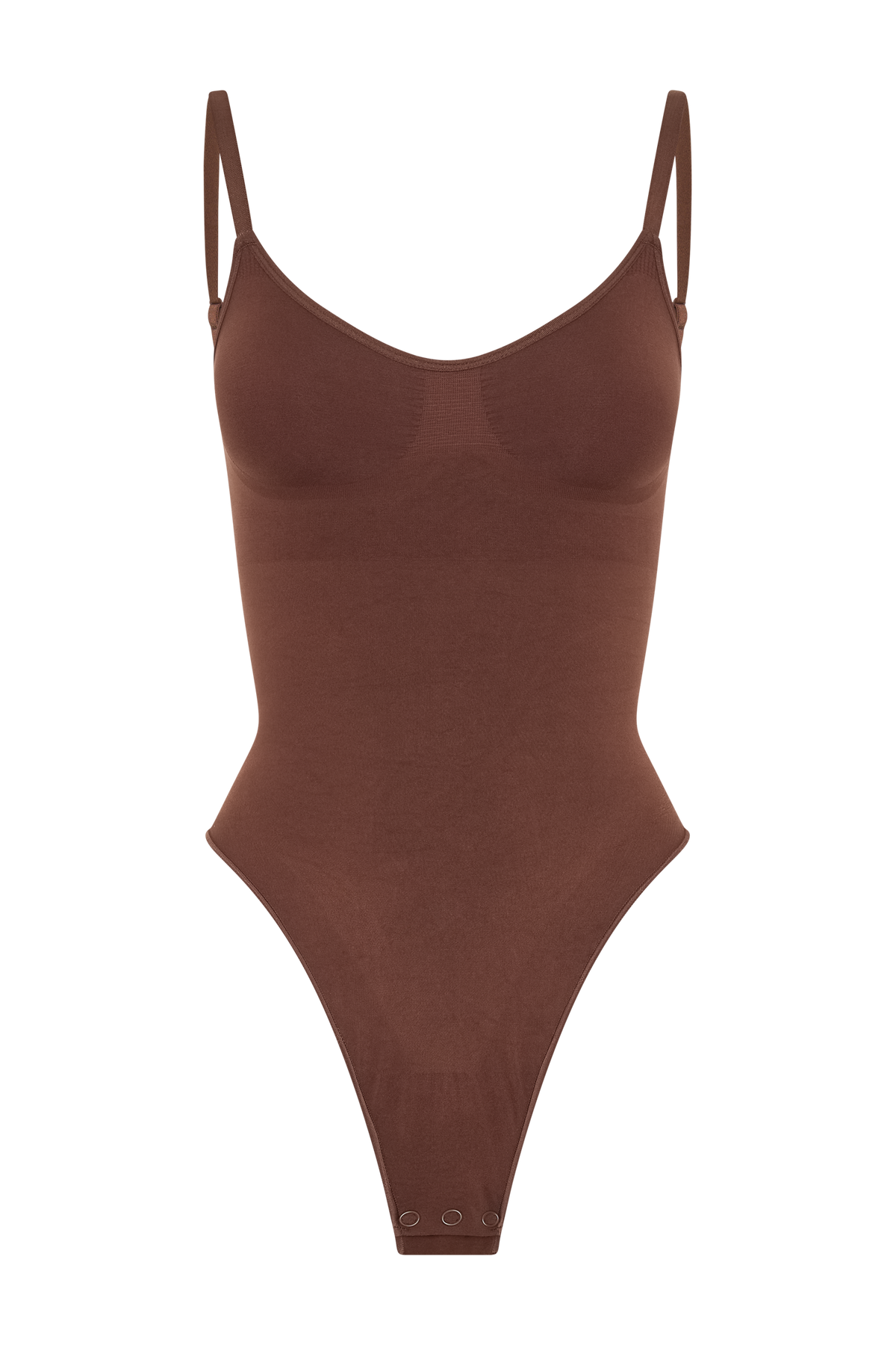 Alyssa Backless Shapewear Bodysuit - Espresso