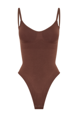 Alyssa Backless Shapewear Bodysuit - Espresso