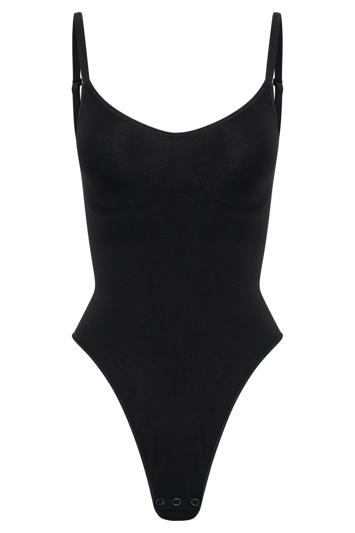 Alyssa Backless Shapewear Bodysuit - Black