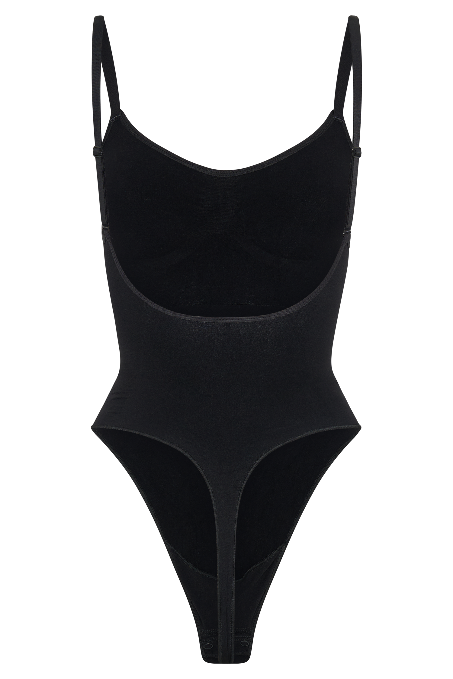 Alyssa Backless Shapewear Bodysuit - Black