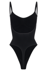Alyssa Backless Shapewear Bodysuit - Black
