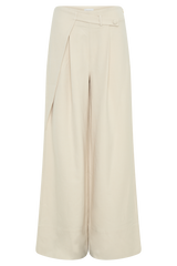 Mila Straight Leg Suiting Pant - Buttermilk