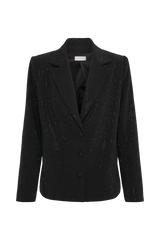 Rhett Square Diamante Jacket - Black