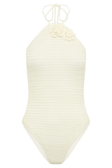 Marley Rose Crochet One Piece - Ivory