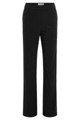 Kaycee Straight Leg Diamante Pants - Black