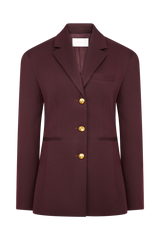 Bellamy Cinched Blazer - Mahogany