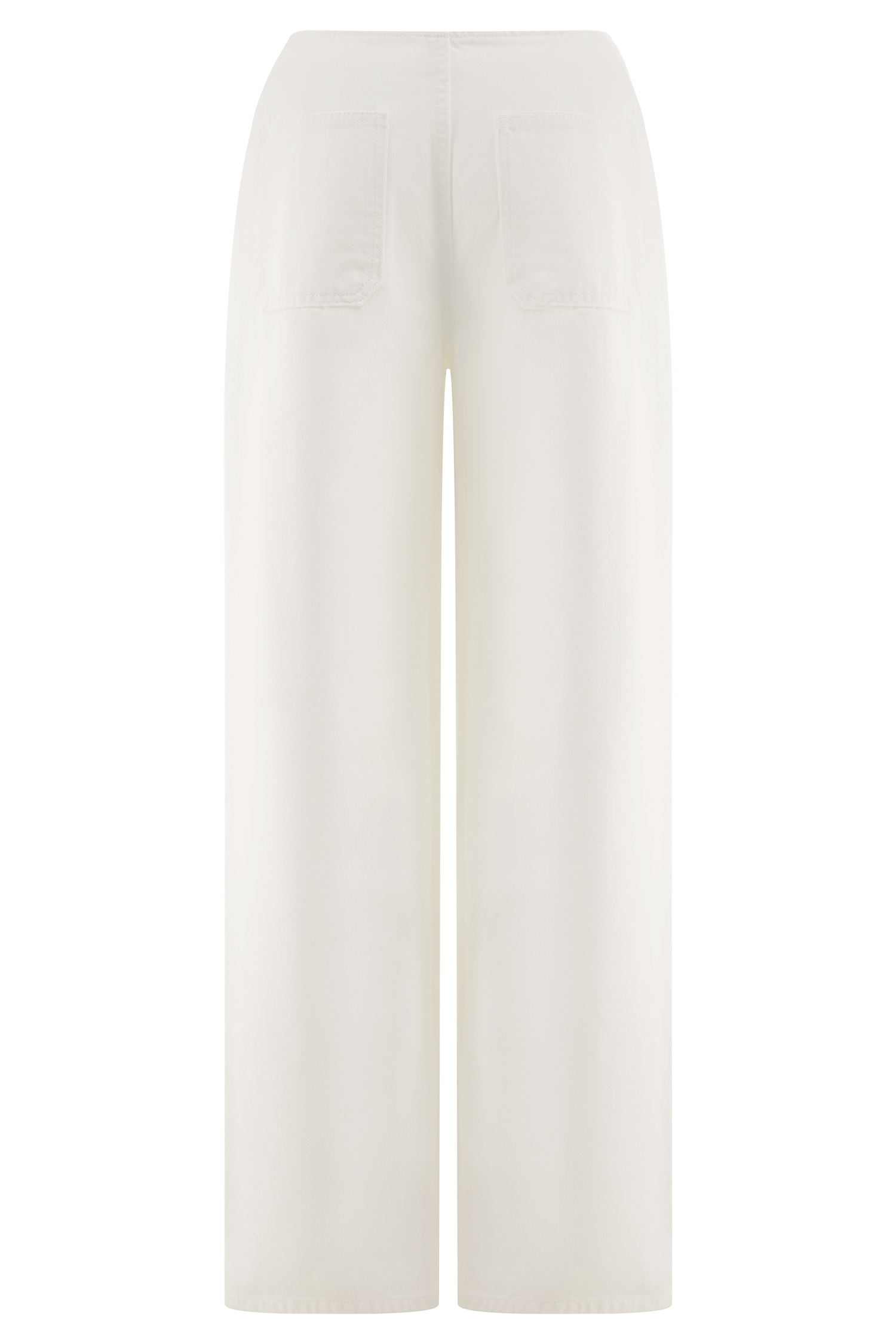 Caitlin Mid Rise Denim Flare Jeans - White