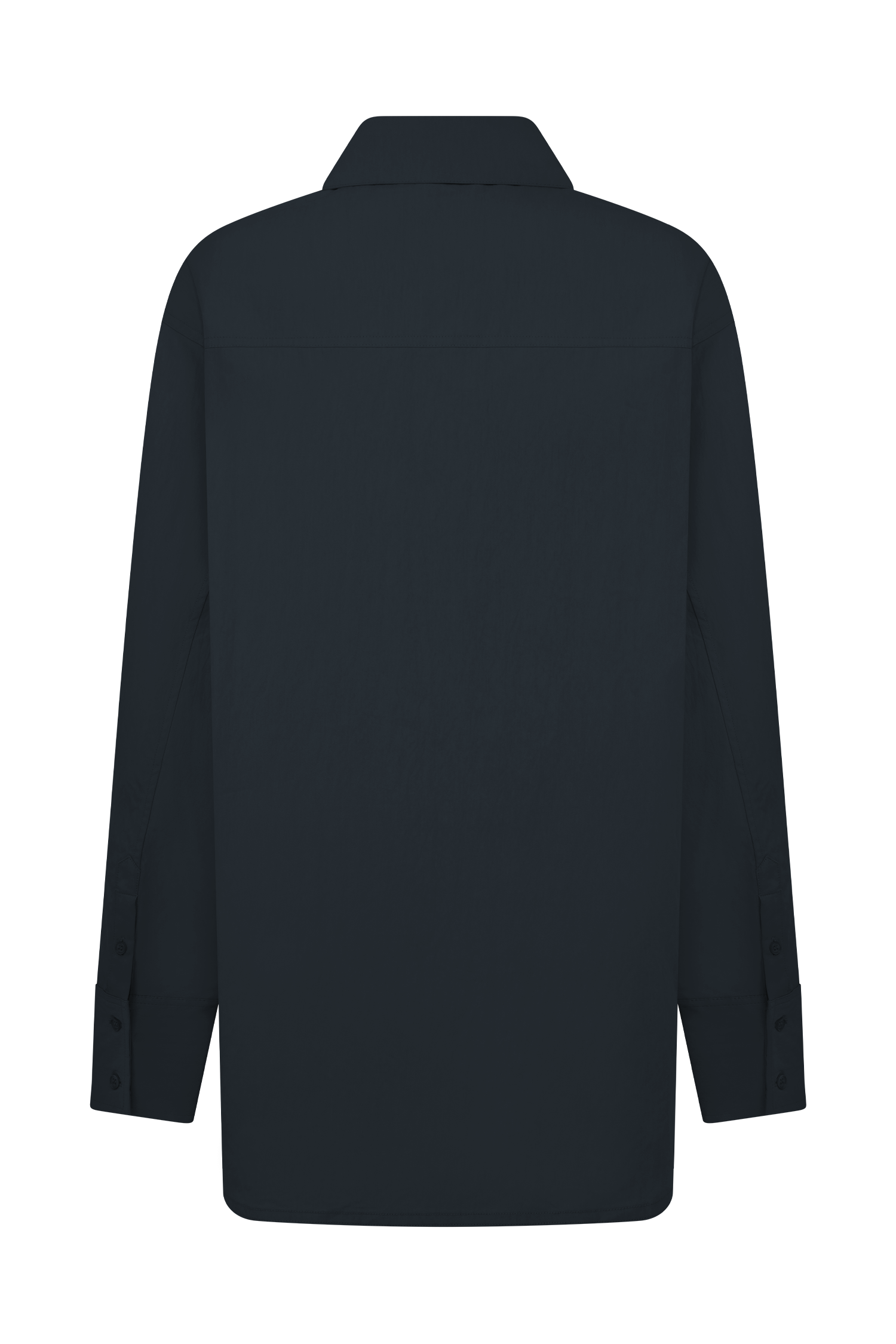 Campbell Cotton Oversized Shirt - Navy
