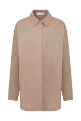 Campbell Cotton Oversized Shirt - Sand