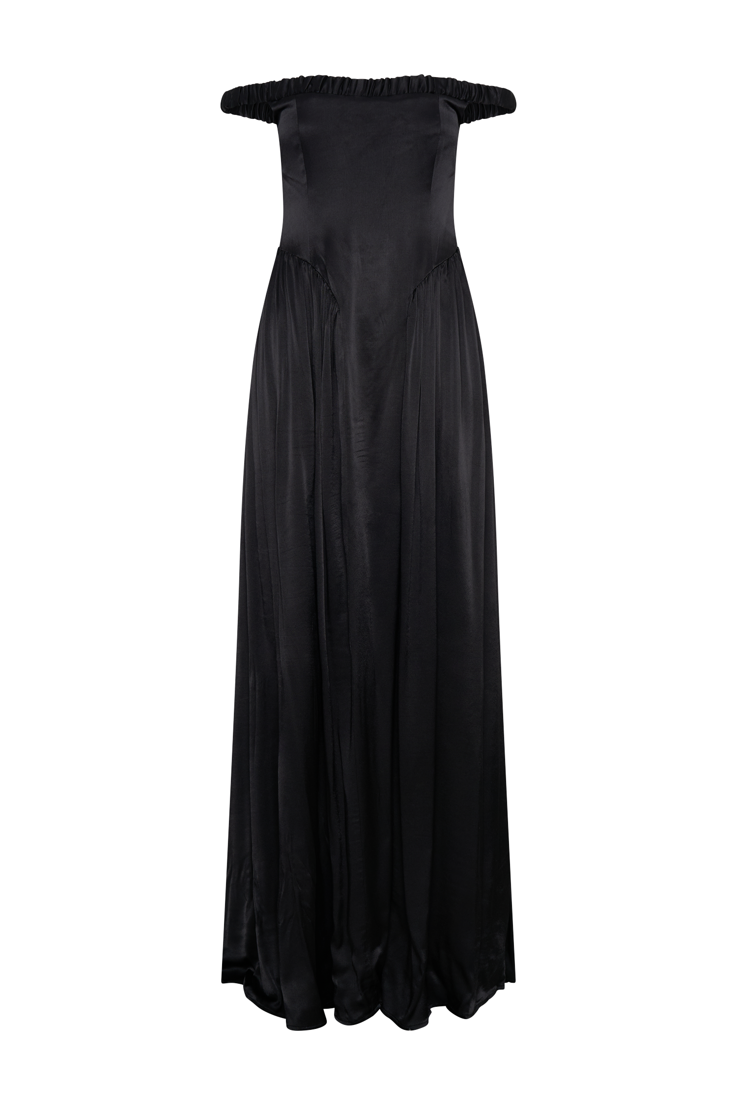 Coco Dropped Waist Maxi Dress - Black