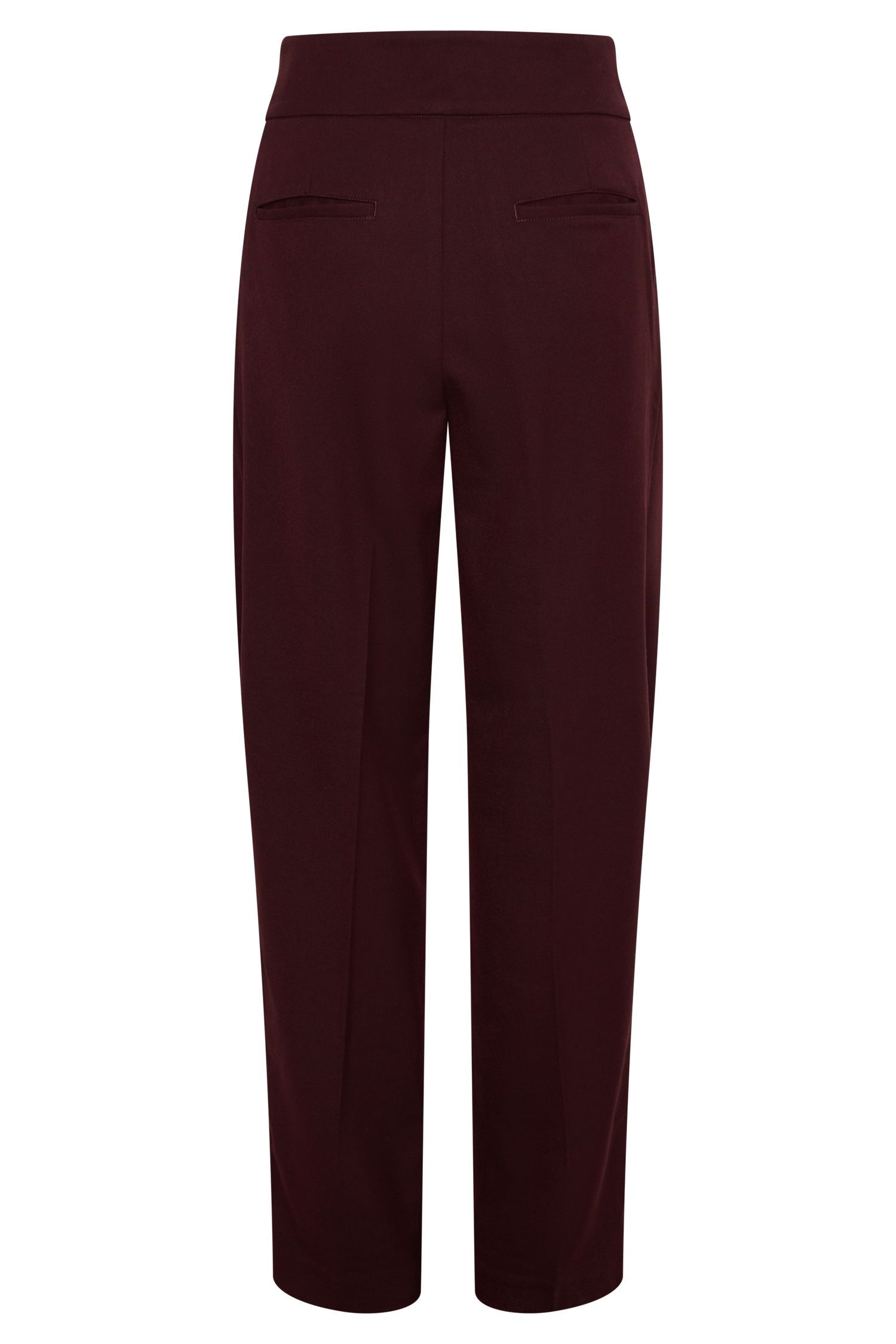 Penelope Pleated High Waisted Pants - Mahogany