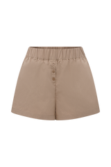 Johanna Cotton Relaxed Shorts - Sand