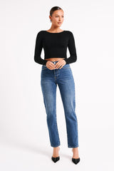 Mattea Denim Jeans - Dark Blue