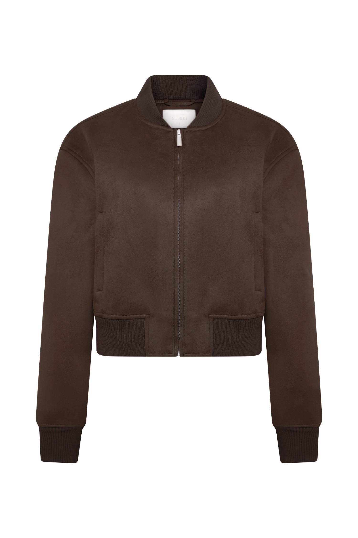 Rudy Suede Bomber Jacket - Chocolate