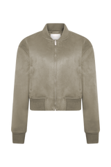 Rudy Suede Bomber Jacket - Sand