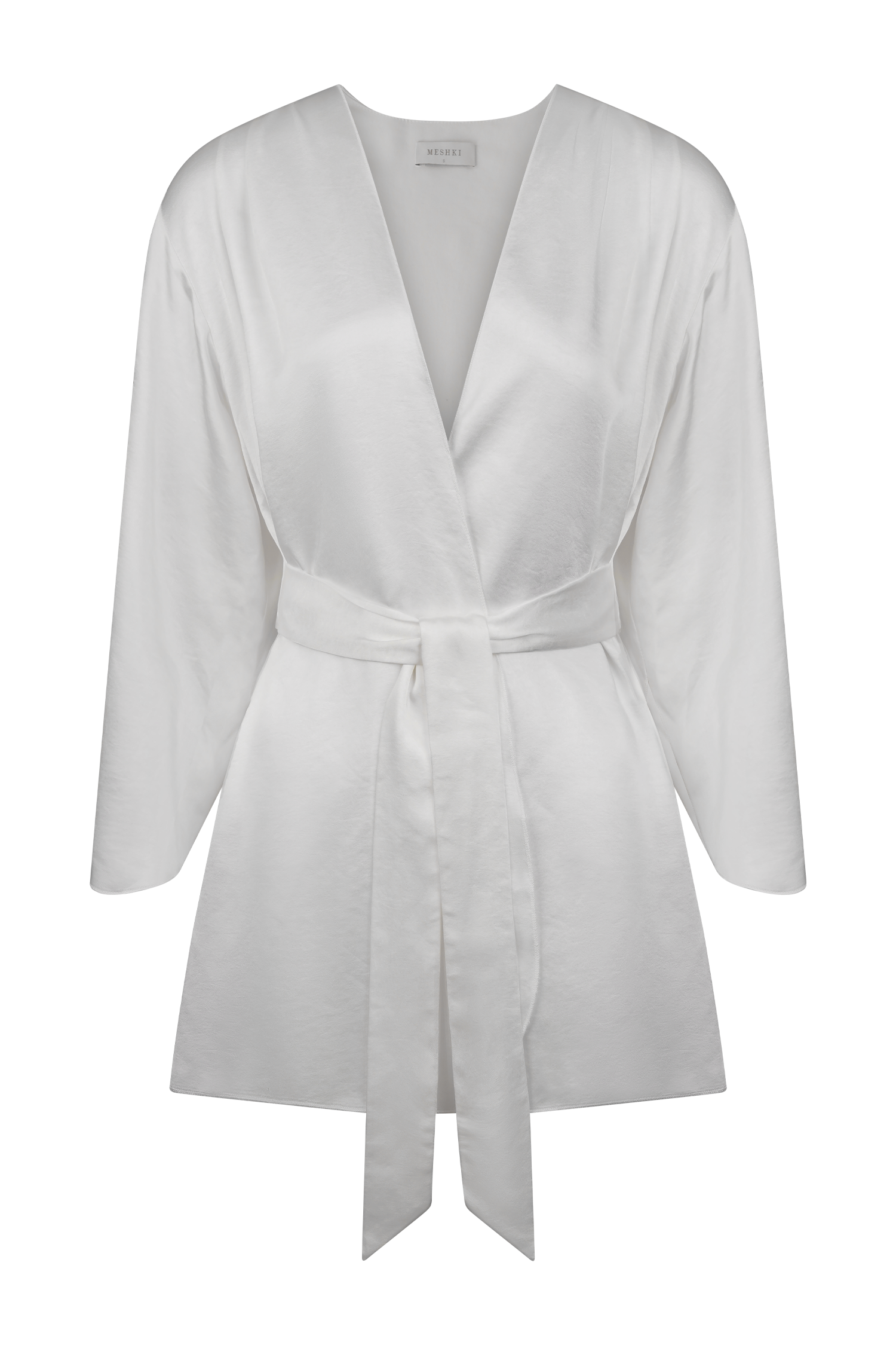 Sterling Satin Bridal Robe - Ivory